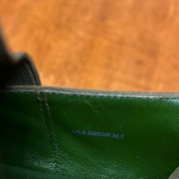 Vince Corbin Satin Slip-on Loafers, Size 38.5/8. - Picture 7 of 9